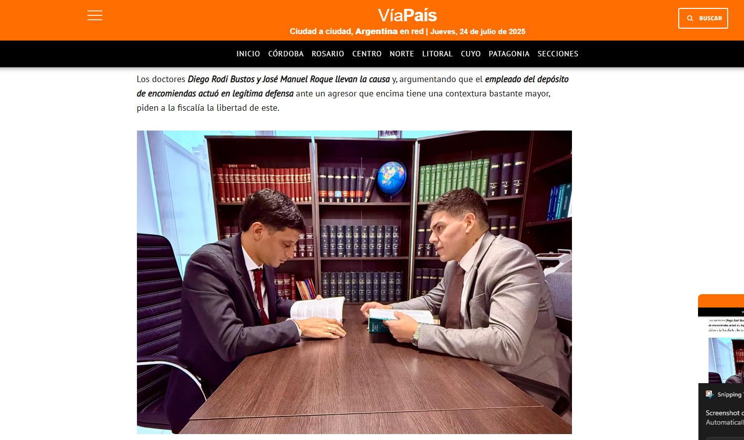 Violencia en Córdoba: denuncian que lo detuvieron tras haber actuado en legítima defensa